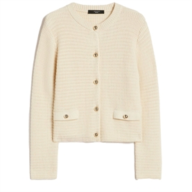 Weekend Max Mara WKDVODKA Cardigan, Ecru
